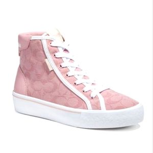 🩷 COACH CITYSOLE HIGH TOP PLATFORM IN SIGNATURE JACQUARD CANVAS, SIZES 8,9,10